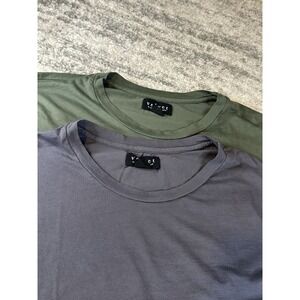 Velvet Graham & Spencer Green Gray Long Sleeve Crewneck  Mens T Shirt Lot